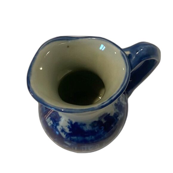 Victoria Ware Ironstone Flo Blue Transferware Pitcher Vintage (Reproduction) - Picture 3 of 4